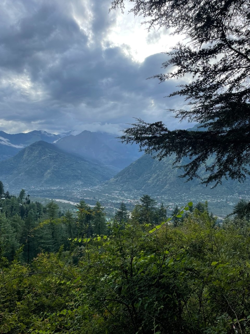 Панорама долины Куллу с высоты